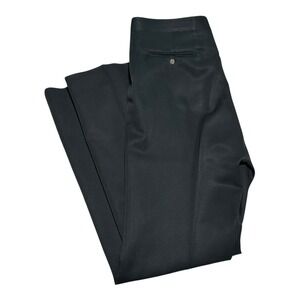 Vintage 60s 70s Sansabelt‎ Jaymar Slack Green Pleated Pants Men's 35x36 1/8